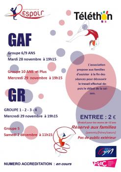 Affiche telethon 2023 gaf et gr